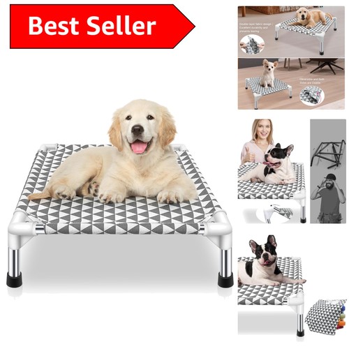 Durable elevated dog hammock - elevated,