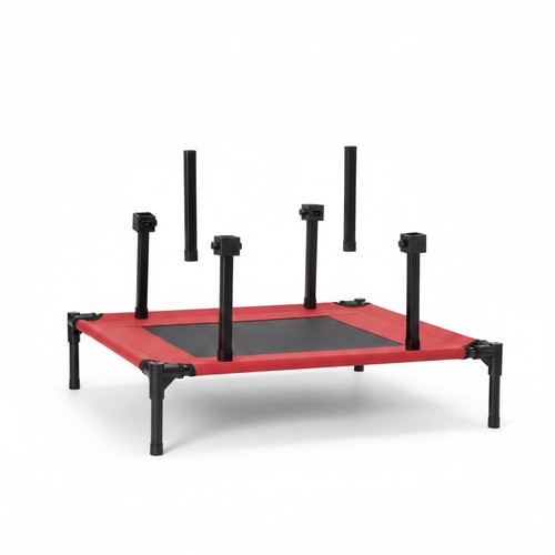 Portable elevated dog bed - portable,