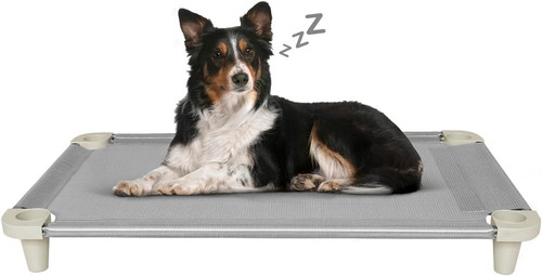 Cooling elevated pet dog bed - elevated,